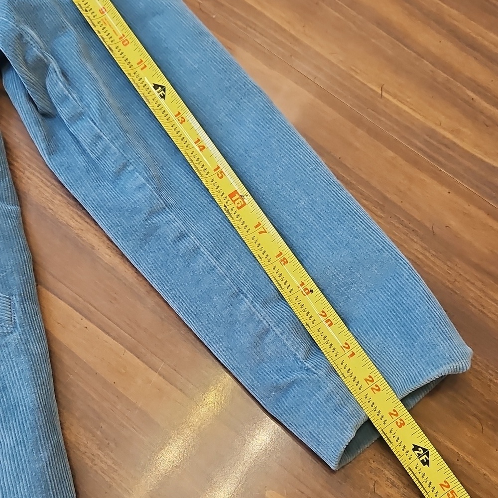 LL Bean Blue Corduroy Blazer with Notched Lapels - Picture 12 of 14